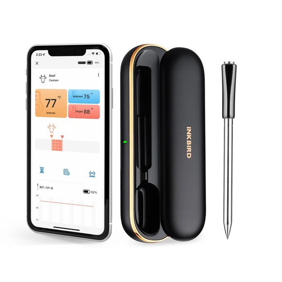 Bluetooth Meat Thermometer INT-11P-B - Picture 1 of 10